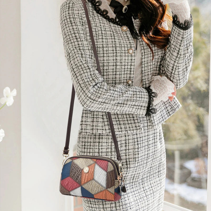 Luxury Plaid Handbag – Women’s Shoulder & Crossbody Tote Bag