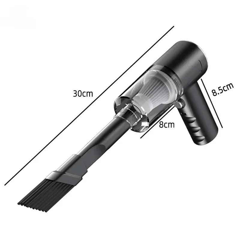 Portable Wireless Car Vacuum Cleaner – 120W Rechargeable 3-in-1 Handheld