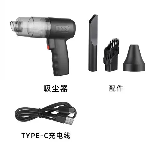 Portable Wireless Car Vacuum Cleaner – 120W Rechargeable 3-in-1 Handheld