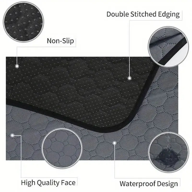 Reusable Dog Pee Pad – Waterproof & Washable Pet Training Mat | Non-Slip & Absorbent for Dogs & Cats