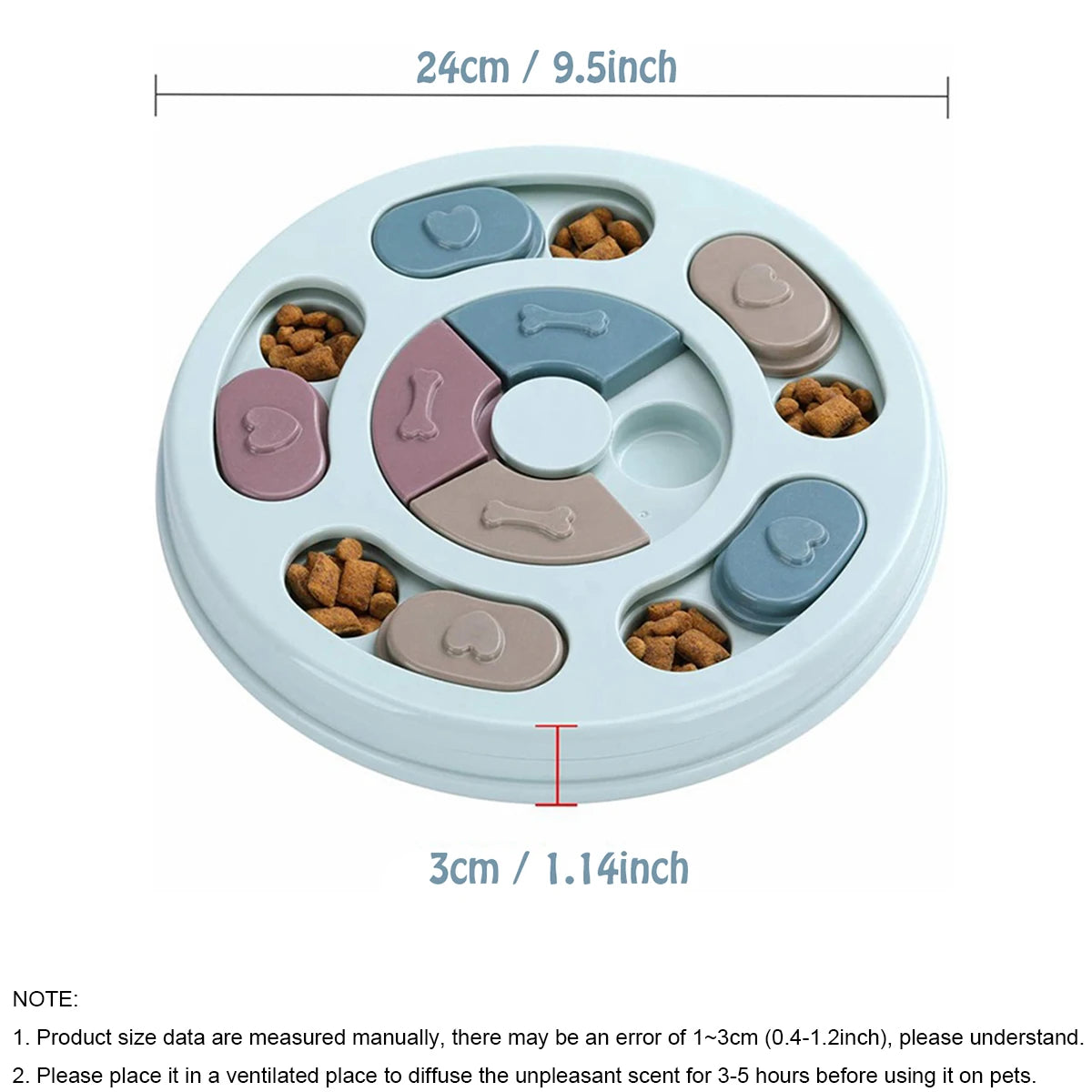 Interactive Dog Food Puzzle Bowl – Slow Feeder & Training Toy to Relieve Boredom