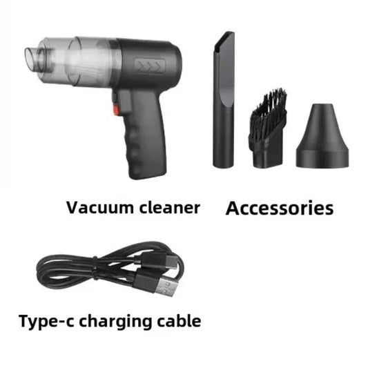Portable Wireless Car Vacuum Cleaner – 120W Rechargeable 3-in-1 Handheld