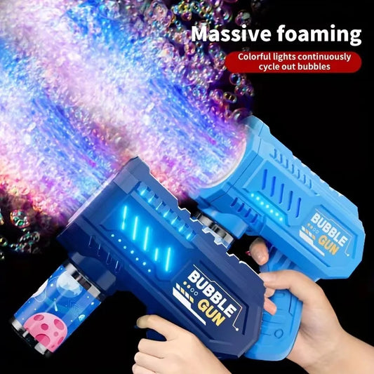 Automatic Bubble Gun – Rocket Bubble Machine with Bubble Liquid for Kids
