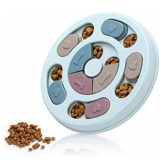 Interactive Dog Food Puzzle Bowl – Slow Feeder & Training Toy to Relieve Boredom