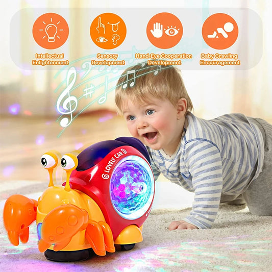 Crawling Crab Baby Toy with Music & Light – Interactive Educational Toy for Toddlers