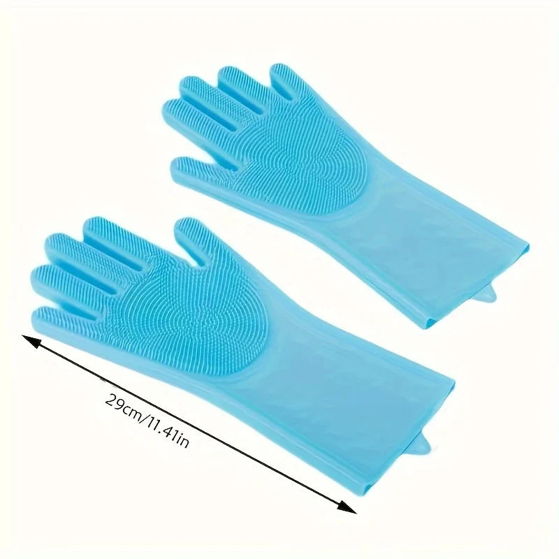 Pet Grooming Gloves – Dog & Cat Bathing and Hair Removal Scrubber