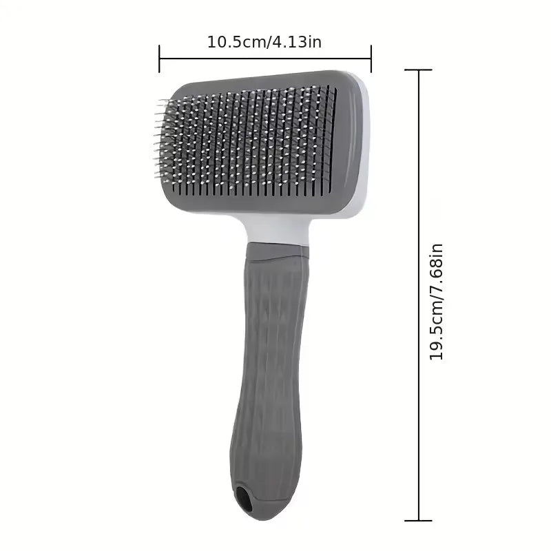 Pet Grooming Brush – Self-Cleaning Dog & Cat Deshedding Comb