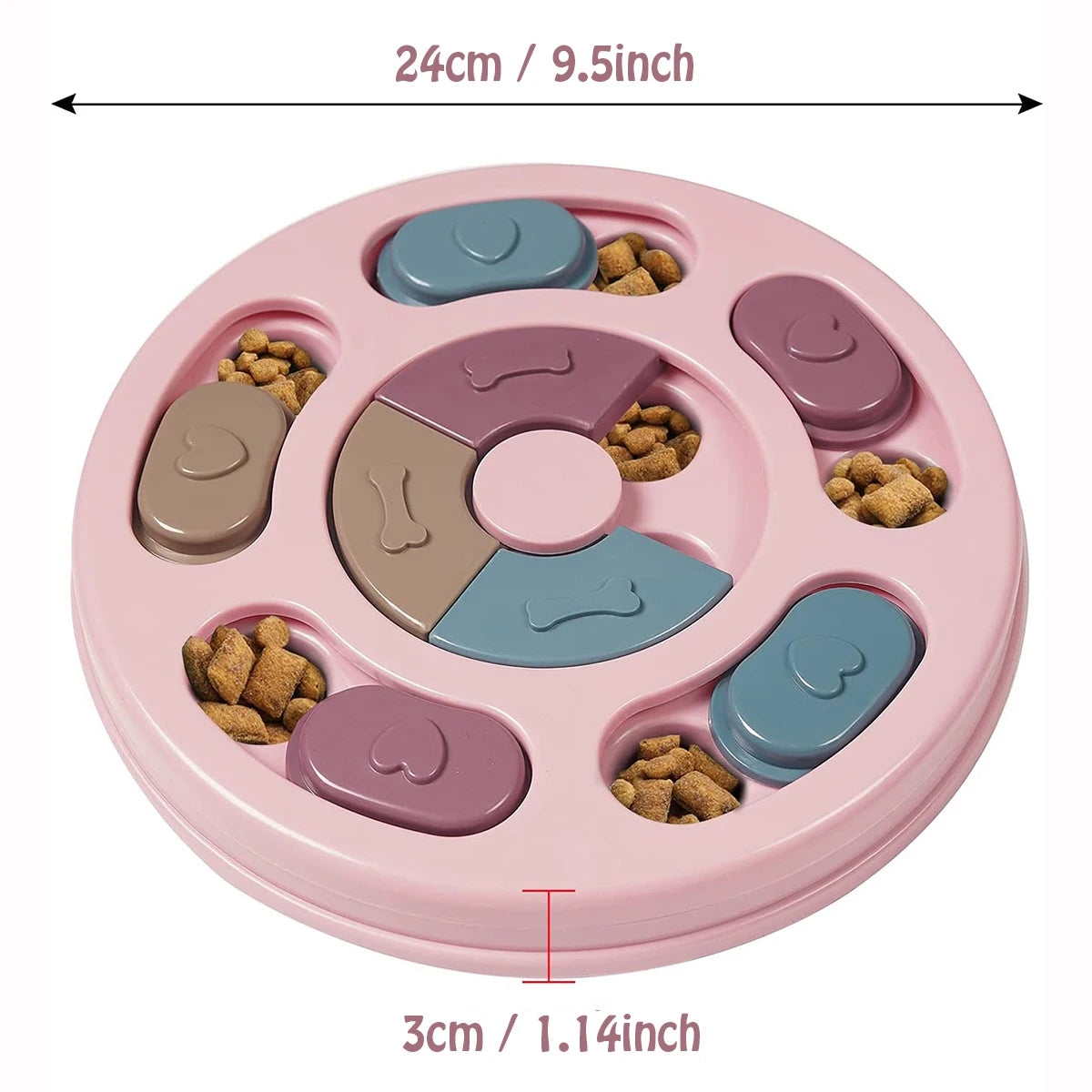 Interactive Dog Food Puzzle Bowl – Slow Feeder & Training Toy to Relieve Boredom
