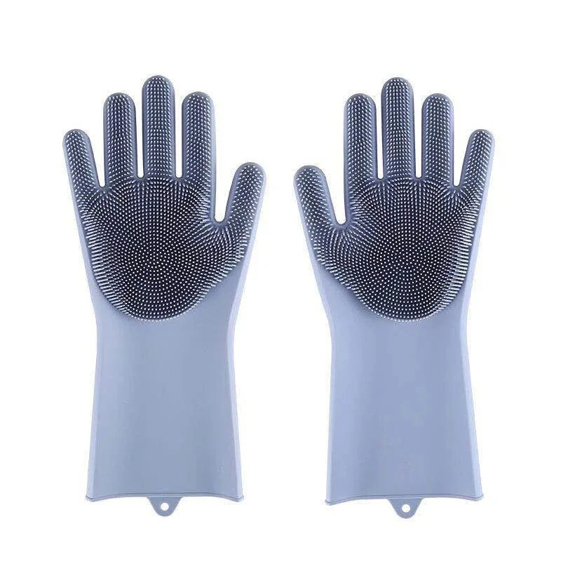 Pet Grooming Gloves – Dog & Cat Bathing and Hair Removal Scrubber