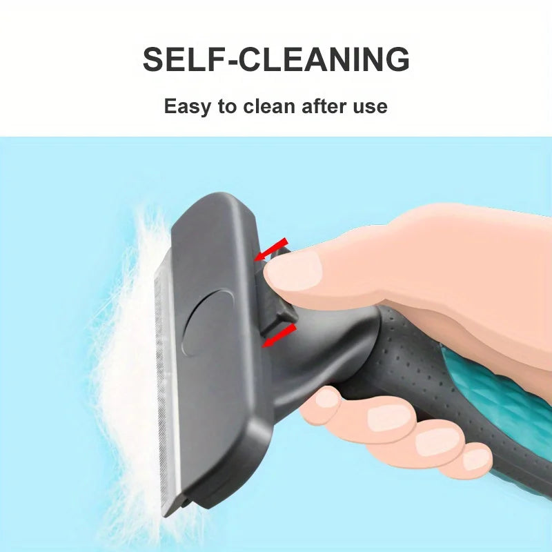 Premium Pet Grooming Comb – De-Shedding & Detangling Tool for Dogs & Cats