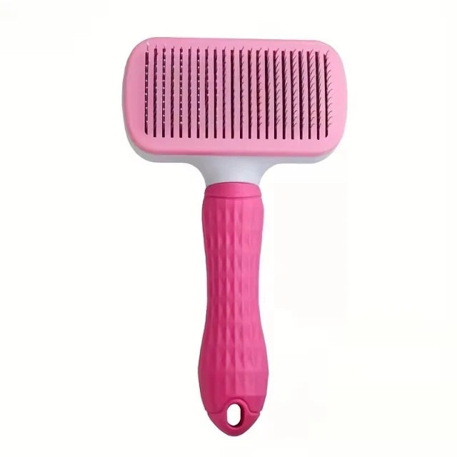 Pet Grooming Brush – Self-Cleaning Dog & Cat Deshedding Comb