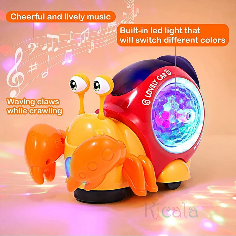 Crawling Crab Baby Toy with Music & Light – Interactive Educational Toy for Toddlers