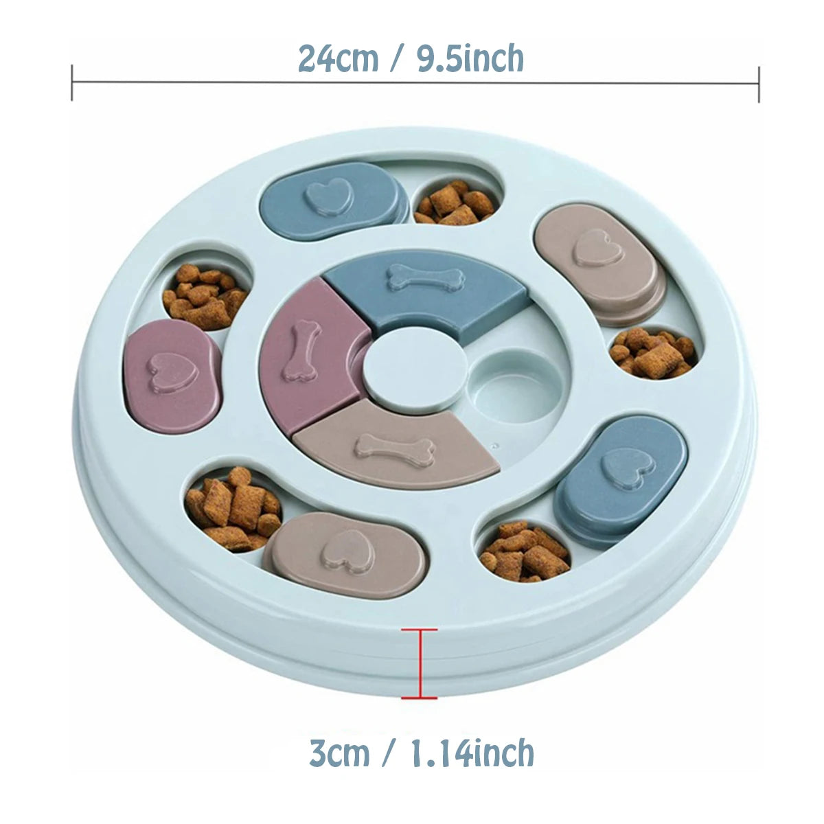 Interactive Dog Food Puzzle Bowl – Slow Feeder & Training Toy to Relieve Boredom