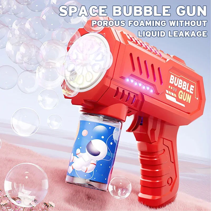 Automatic Bubble Gun – Rocket Bubble Machine with Bubble Liquid for Kids
